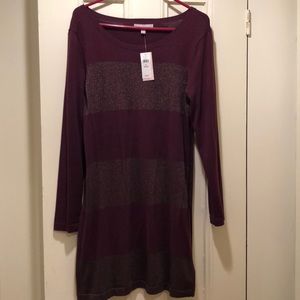 NWT Banana Republic Cranberry Dress Petite Large